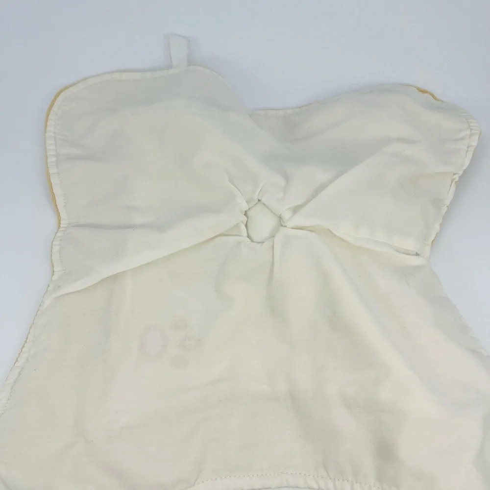 Teddy Bear Lovey Baby Security Blanket Light Brown Paw Print 10.5” Plush Soother